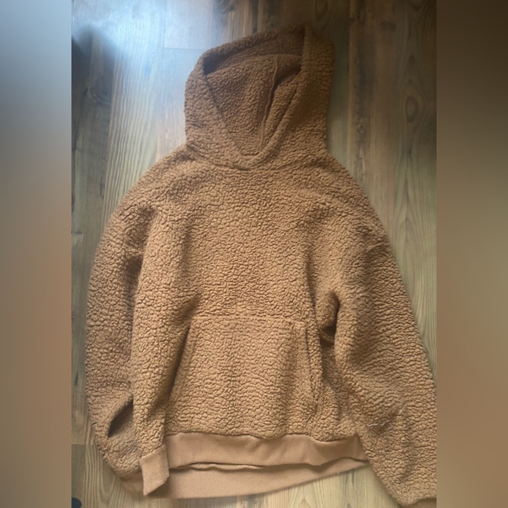 Womens teddy bear fleece hoodie